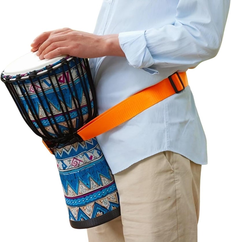 Fengtaike Adjustable Waist Strap for Djembe Drum, African Hand Drum Holder, Percussion Instrument Accessory - Image 1